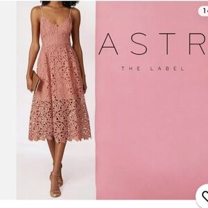 ASTR The Label Pink Lace Dress